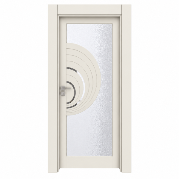 BY-6005V Porte intérieure Laqué Vitrée